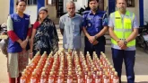 সিলেটের জকিগঞ্জে  অভিযান:  ১১০ বোতল ভারতীয় মদসহ  গ্রেফতার দুই