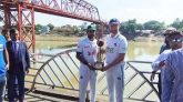 ক্বীনব্রীজের পাশে উন্মোচন হলো বাংলাদেশ-আয়ারল্যান্ড টেস্ট সিরিজের ট্রফি