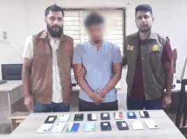 সিলেটে ১৬টি চোরাই মোবাইল ফোনসহ যুবক আটক