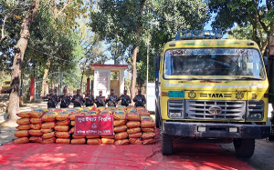 বিজিবির অভিযানে ভারতীয় জিরাসহ বিপুল পরিমাণ অবৈধ মালামাল আটক