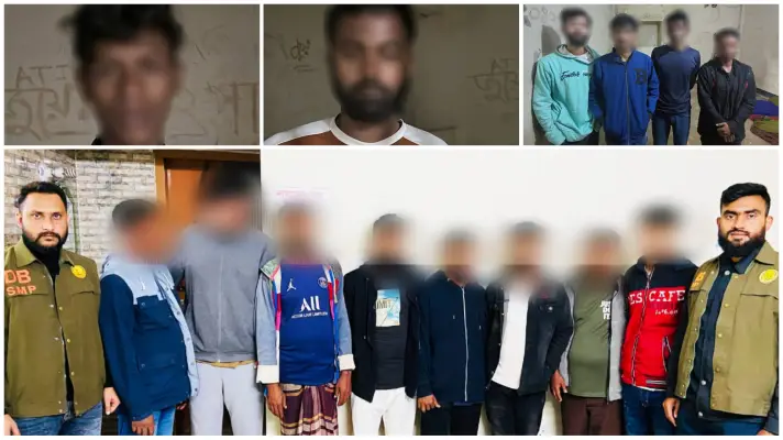 পুলিশের বিশেষ  অভিযানে ১৪ জন আটক