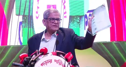 বাংলাদেশে একটা বড় বিভাজনের পথ তৈরির চেষ্টা:মির্জা ফখরুল