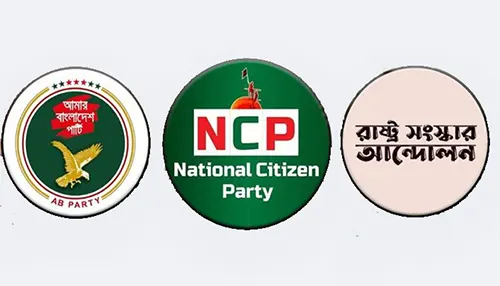 এনসিপিসহ ৩টি  দল রাজনৈতিক দল ঘোষণা