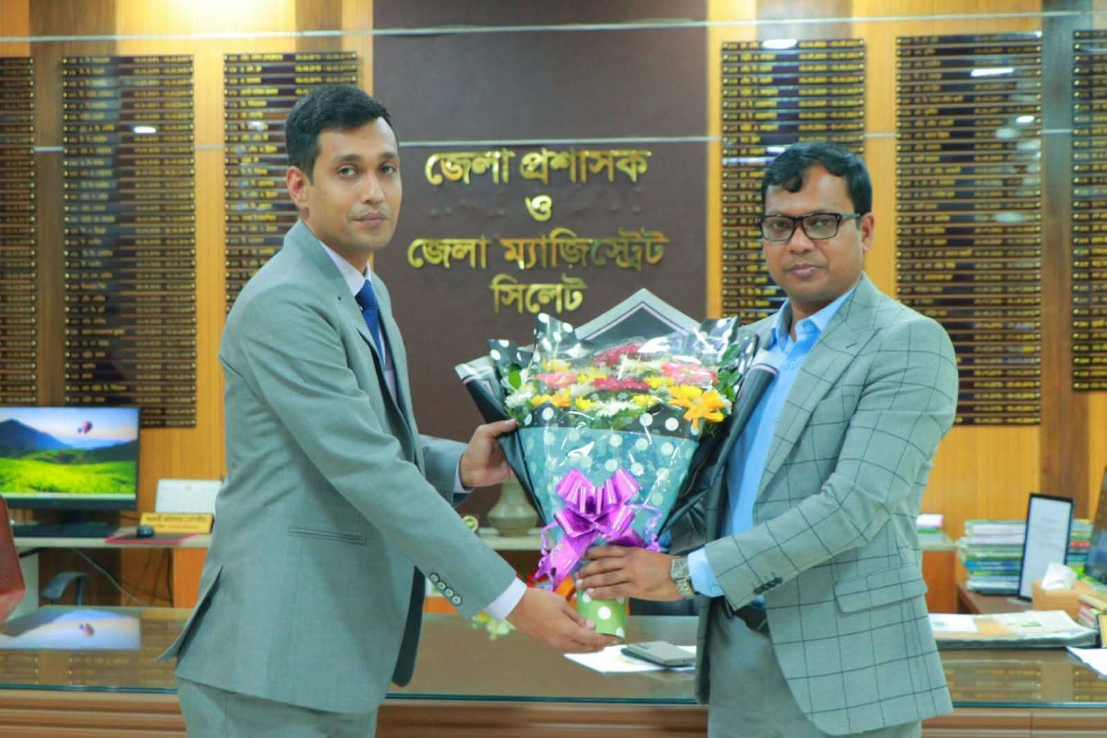 দক্ষিণ সুরমার নবনিযুক্ত উপজেলা নির্বাহী অফিসার ইউএনও এস. এম. অনিক চৌধুরী দায়িত্ব গ্রহণ