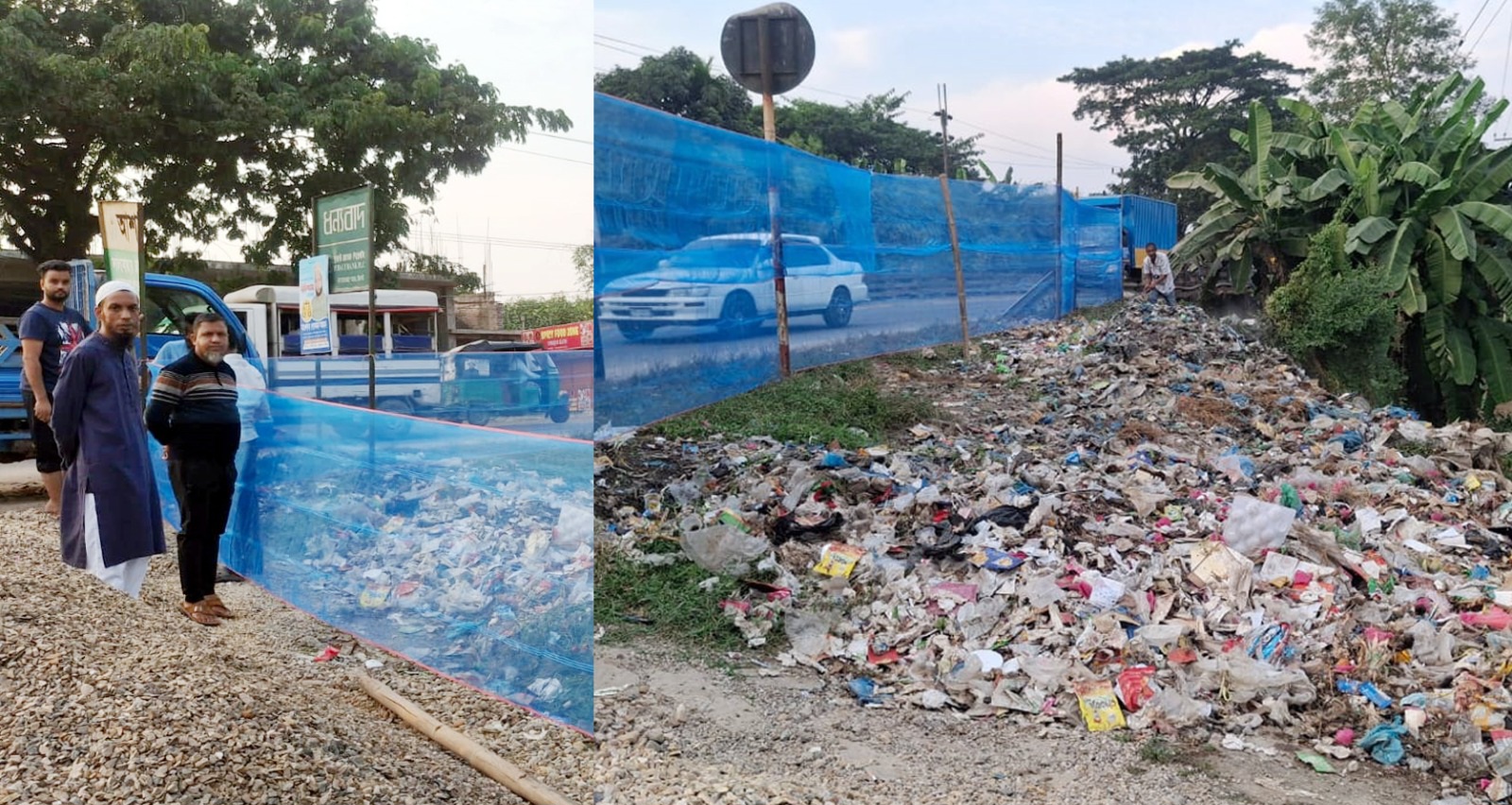 লালাবাজার ঢাকা মহাসড়কে ময়লার ভাগাড়ের অপসারণের দায়িত্ব নিলেন জুবায়ের আহমদ লিটন