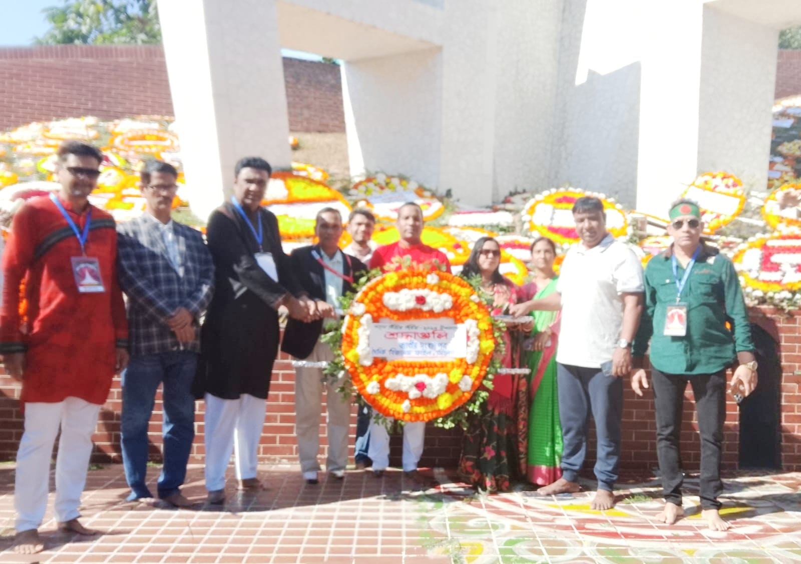 সিলেট কেন্দ্রীয় শহীদ মিনারে “স্বাধীনতার জন্য জীবন উৎসর্গকারী জাতির শ্রেষ্ঠ সন্তানদের” স্মরণ করে শ্রদ্ধা নিবেদন