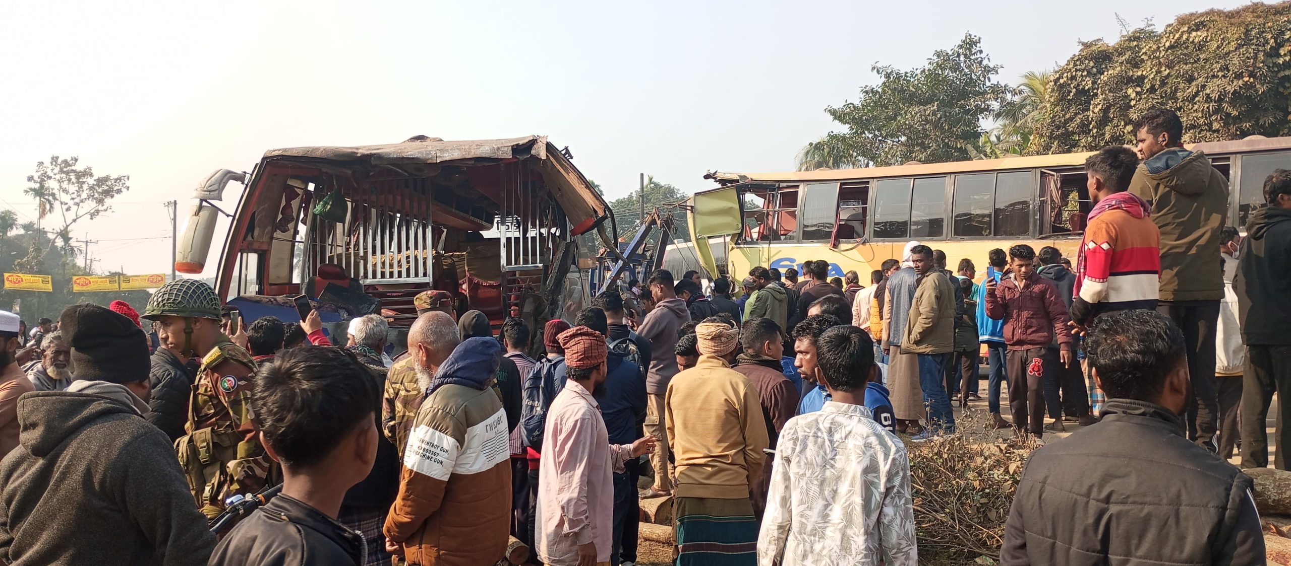 ওসমানীনগরে  ত্রিমুখী সংঘর্ষ ২ জনের লাশ উদ্ধার