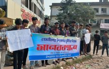 ওসমানীনগরে নির্বাচনী সিসি ক্যামেরা প্রকল্পের দুর্নীতি: ইউএনও’র বিরুদ্ধে মানববন্ধন অনুষ্ঠিত