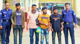 কোম্পানীগঞ্জে পুলিশের অভিযানে পাথর বুঝাই ট্রাক্টরসহ ৩ জন আ ট ক