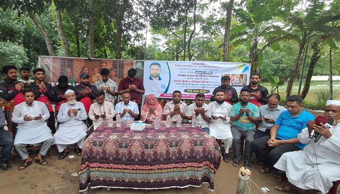ওসমানীনগরে শারীরিক প্রতিবন্ধীর পাকা ঘরের ভিত্তিপ্রস্থর স্থান