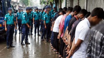 সিলেটে সাত-সকালে মিছিল, পাকড়াও ৭