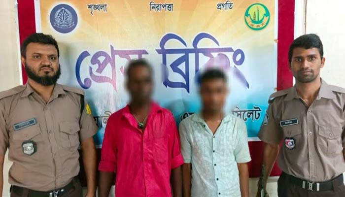 সিলেটে সিএনজি অটোরিকশায় চু*রি, ধরা পড়লেন ২ জন