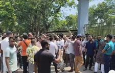 দক্ষিণ সুরমায় ইউএনও কার্যালয়ে তালা ঝুলিয়ে দিল যুবদল–ছাত্রদল