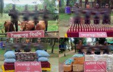 সিলেটে ১৯ বিজিবির অভিযান: ১৪ লাখ টাকার অবৈধ মালামাল জব্দ